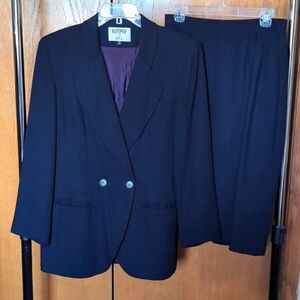 Classic, Kasper ASL, Lined, Ladies, Navy Suit, Size 10